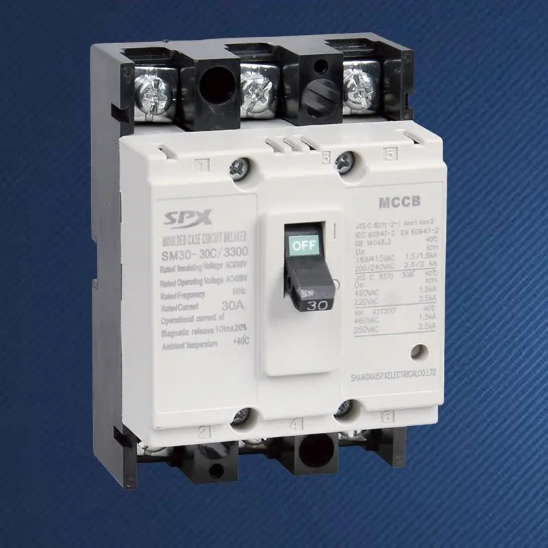 3P 5A 10A 20A মোল্ডেড কেস সার্কিট ব্রেকার