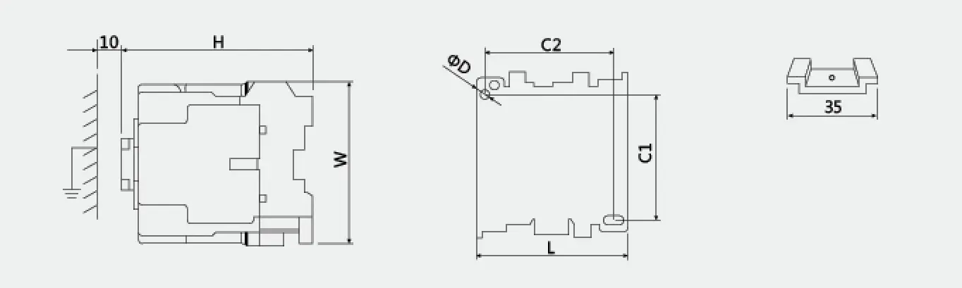 SS-T65 three phase AC contactor