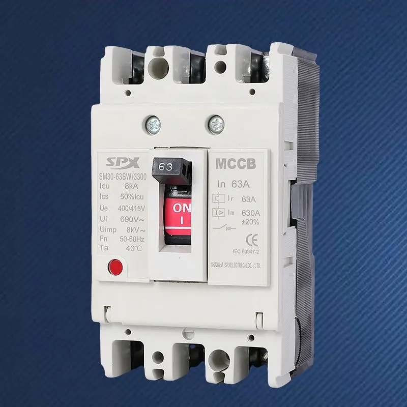 MCCB 3P 40A 50A মোল্ডেড কেস সার্কিট ব্রেকার